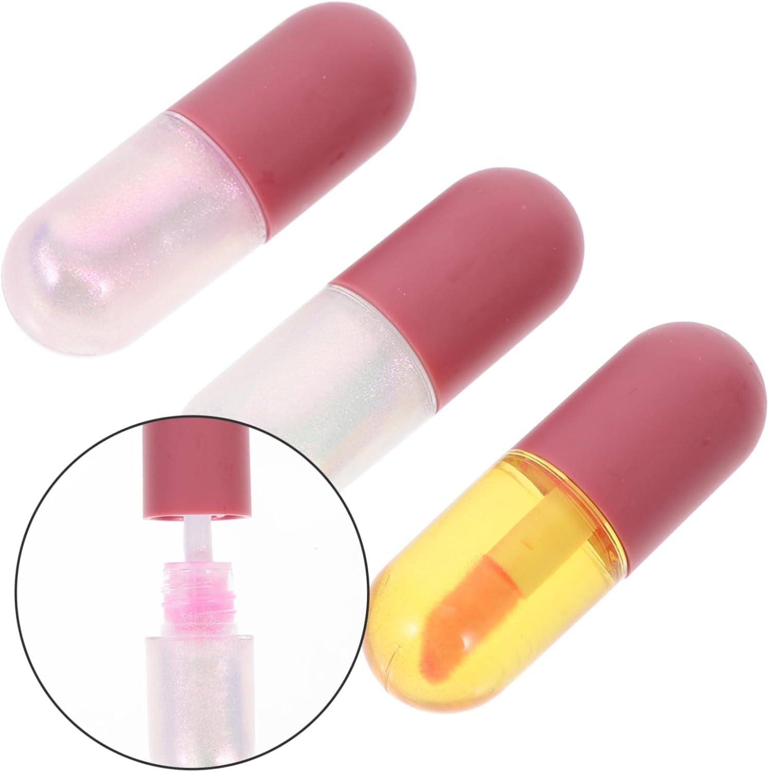 Pack of 3 Lip Plumping Lip Tint Lips Plumper Lip Care Oils Lip Enhancer Plumper Lipstick Lip Oils Lip Gloss Lip Pomades Lip Liquid Box Plastic